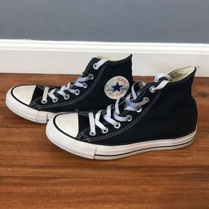 Women’s Black High Top Converse